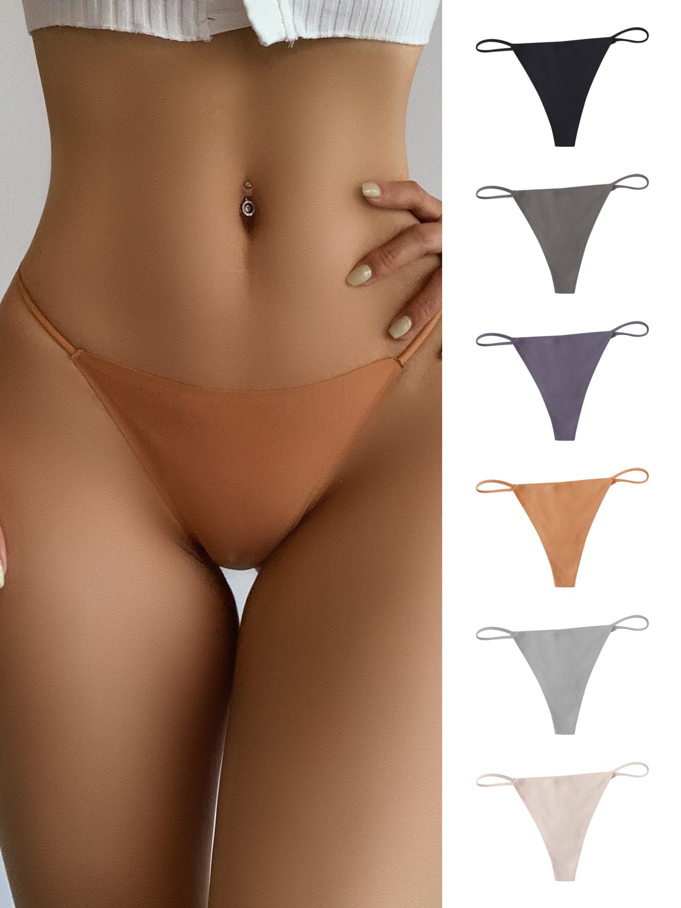 6pack No Show Panty Set