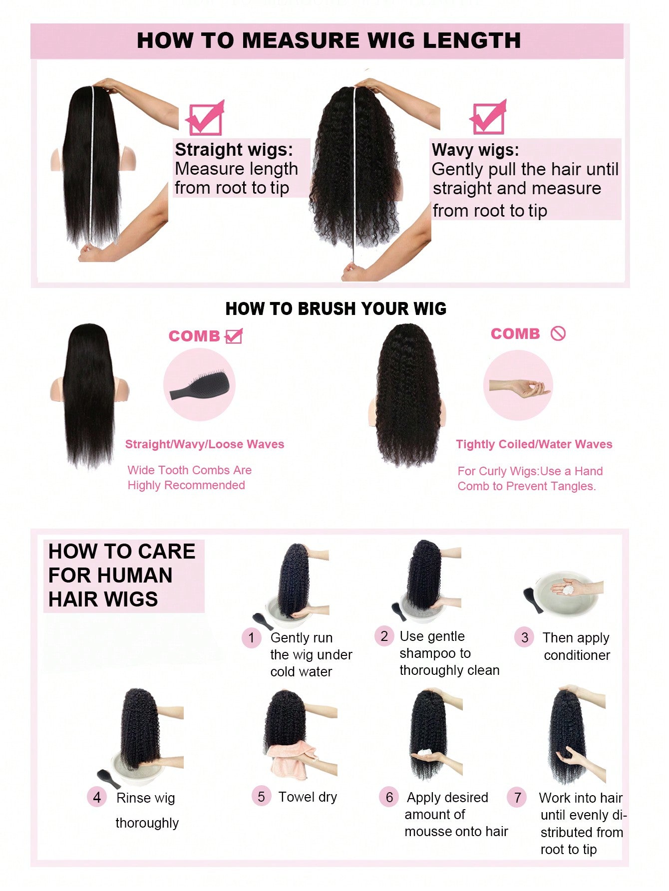 1pc Kinky Straight Human Hair Bundles 1 Bundle Hair Extension Real Hair Weave Double Weft Bundles Extension Daily Use Natural Black Color
