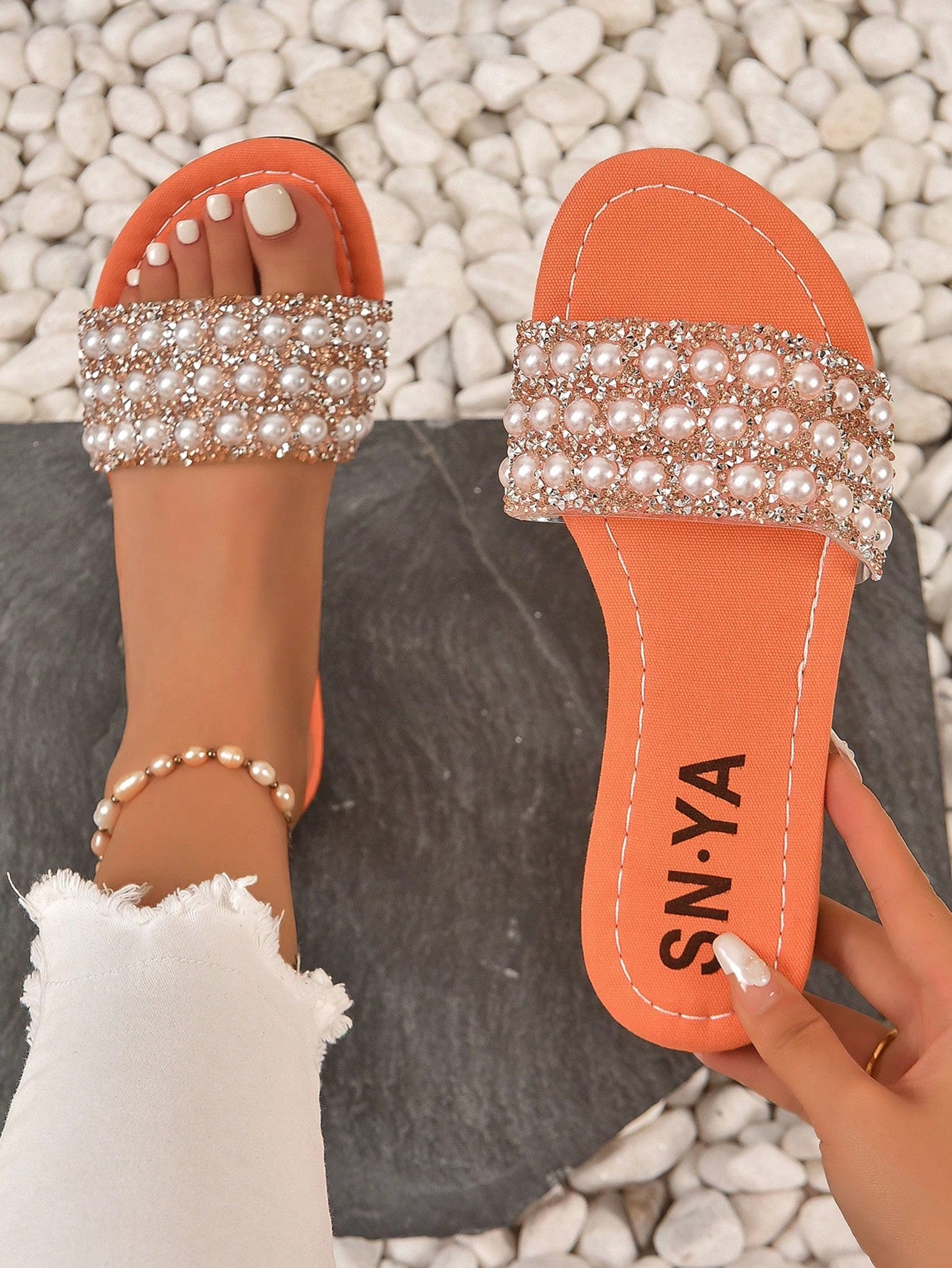 Comfortable Women Flat Sandals, Stylish And Versatile For Outdoor