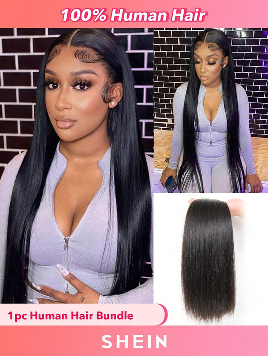 1pc 12A Grade Straight Bundles Natural Black Color Virgin Human Hair Remy Hair Weave